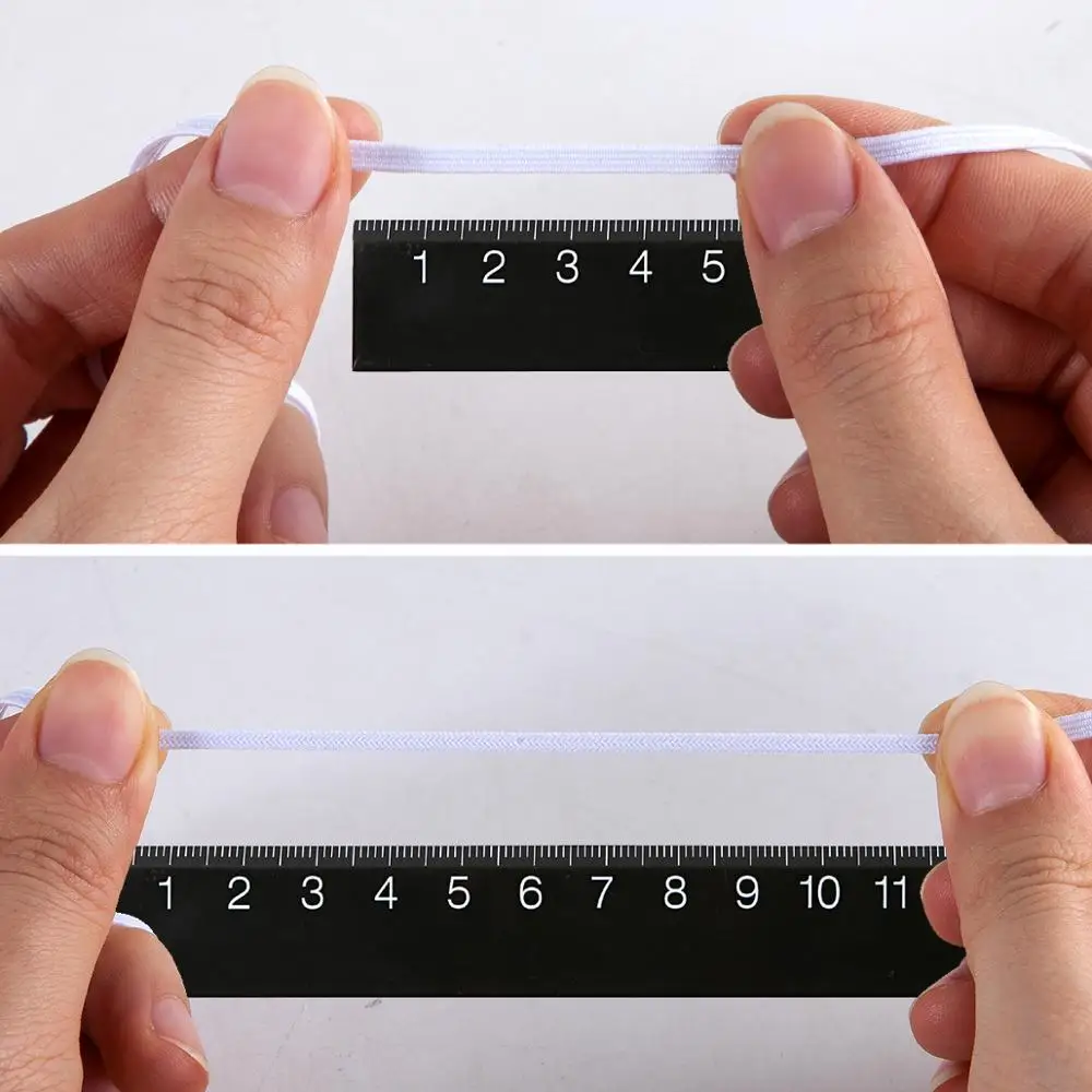 Плетеные эластичные ленты для шитья 1/8 дюймов 180 ярдов эластичный шнурок