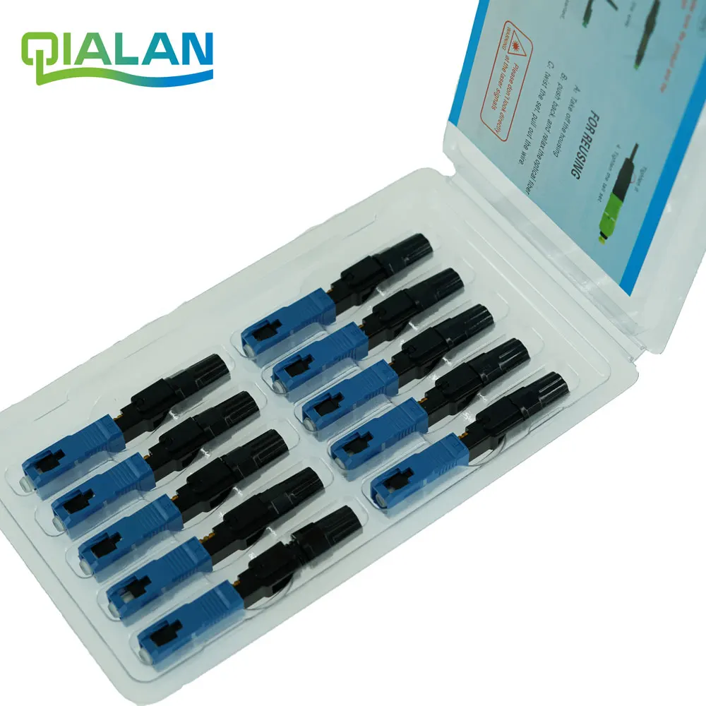 

SC UPC Fast Connector FTTH Optical Connectors Embedded Connector FTTH Tool Cold Fiber Fast UPC Connector