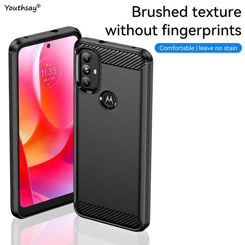 for moto g power case for motorola moto g power 2022 coque shockproof protective carbon fiber phone bumper for moto g power free global shipping