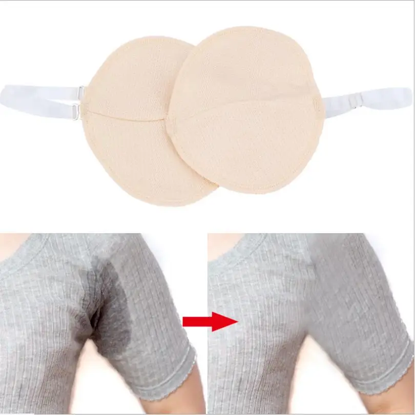 

1Pair Washable Underarm Armpit Absorbent Pads For Summer Clothing Gaskets Reusable Armpit Sweat Pads Women Men gh-0006