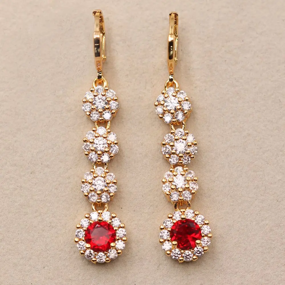 Женские винтажные серьги-капельки серьги овальной формы с цирконом ювелирные