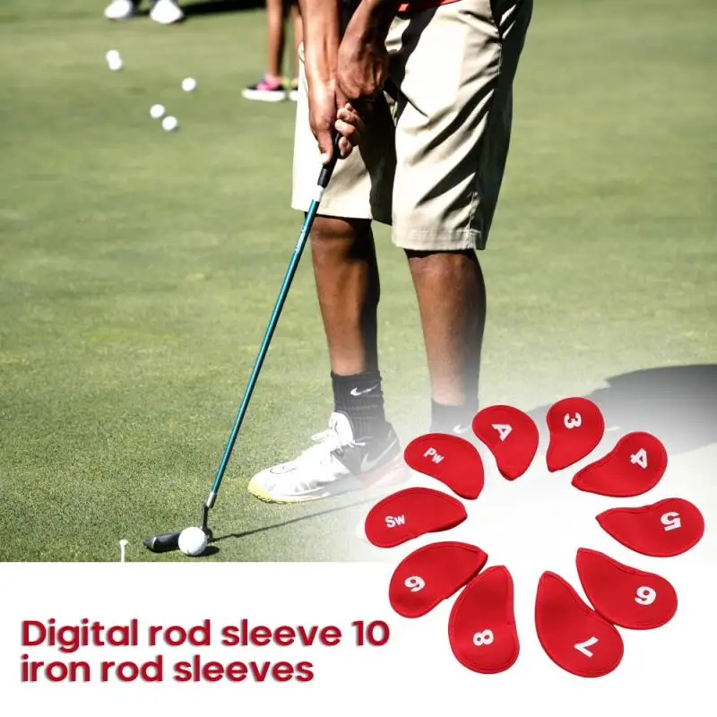 10 шт./компл. защитные головные уборы IronHead для гольф-клуба черные/красные/синие |