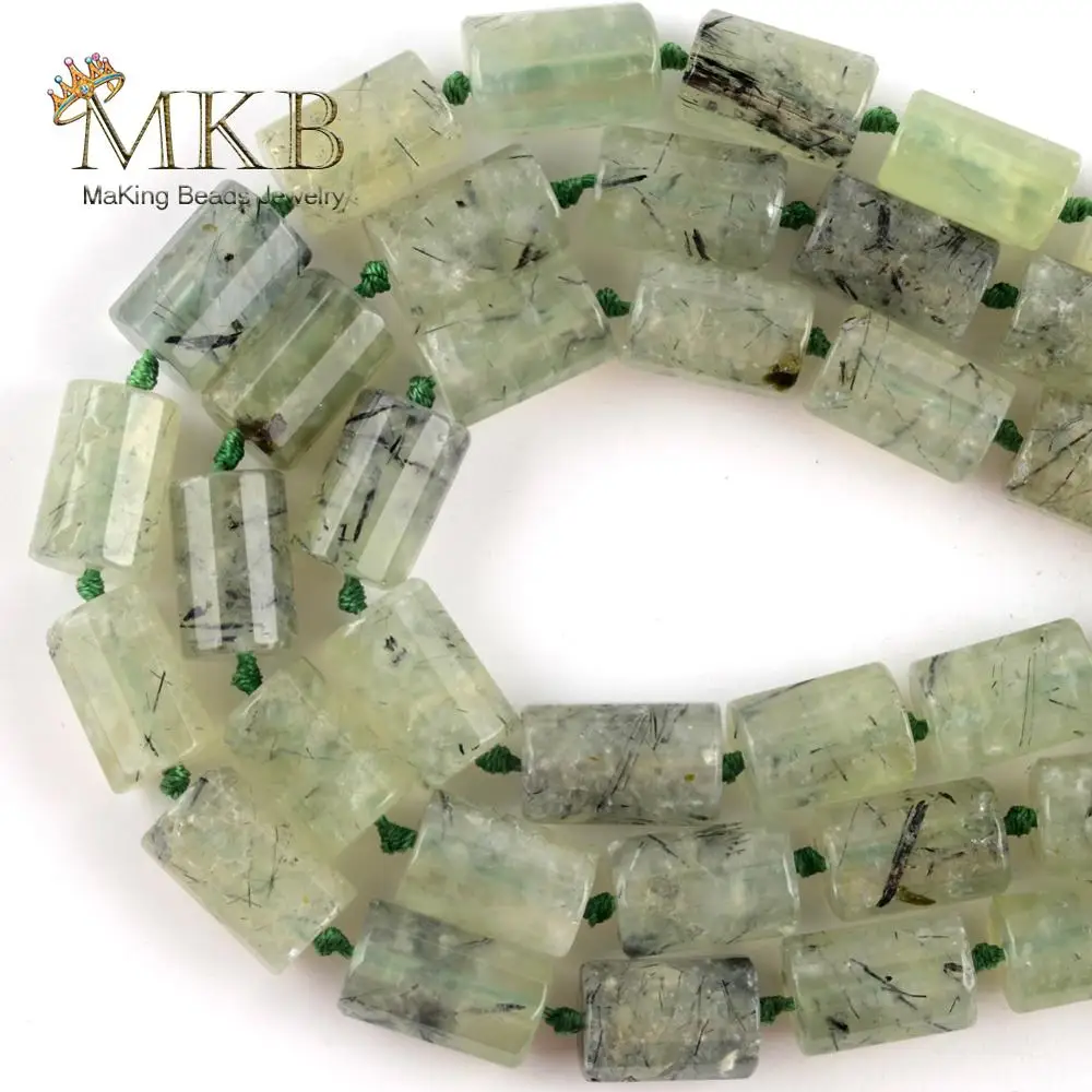 Бусины колонки из граненого камня диаметром 15 дюймов|Бусины| |