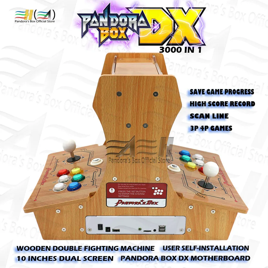 2021 Pandora Box DX деревянная мини Аркада бартоп 2 игрока боевой аркадный автомат 3000 в 1
