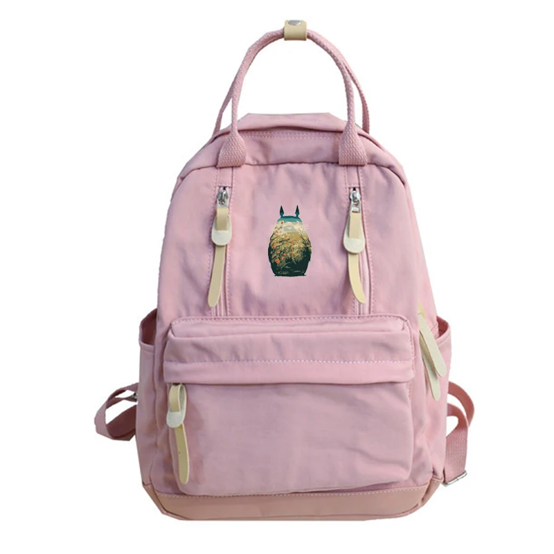 

New Hot Totoro Backpack bag female Harajuku high school students backpack girl vintage shoulder bag