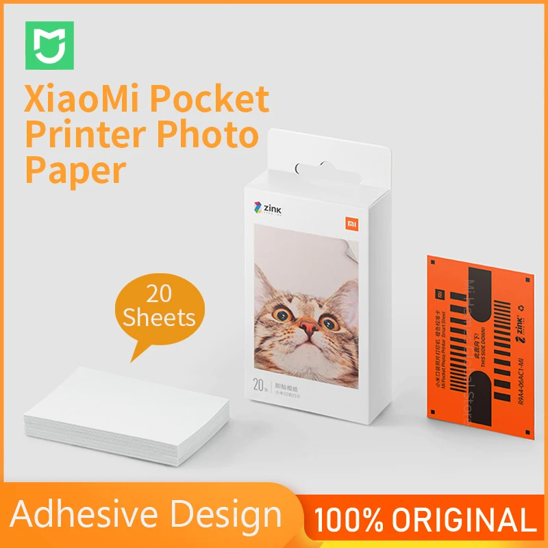 Xiaomi Mijia Pocket Printer Paper Photo Paper For Xiaomi Pocket Printer 300dpi Travel Mini Party Camera DIY Share 500mAh Picture