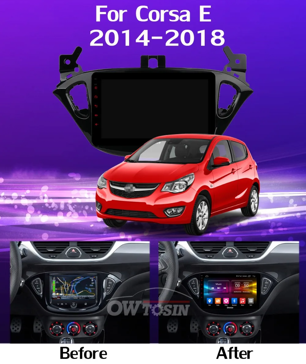 1Din 360 ° 4 × камера 4G LTE Android 9,0 4G+ 64G gps радио CarPlay SPDIF DSP Автомобильный мультимедийный плеер для Opel Vauxhal Corsa E