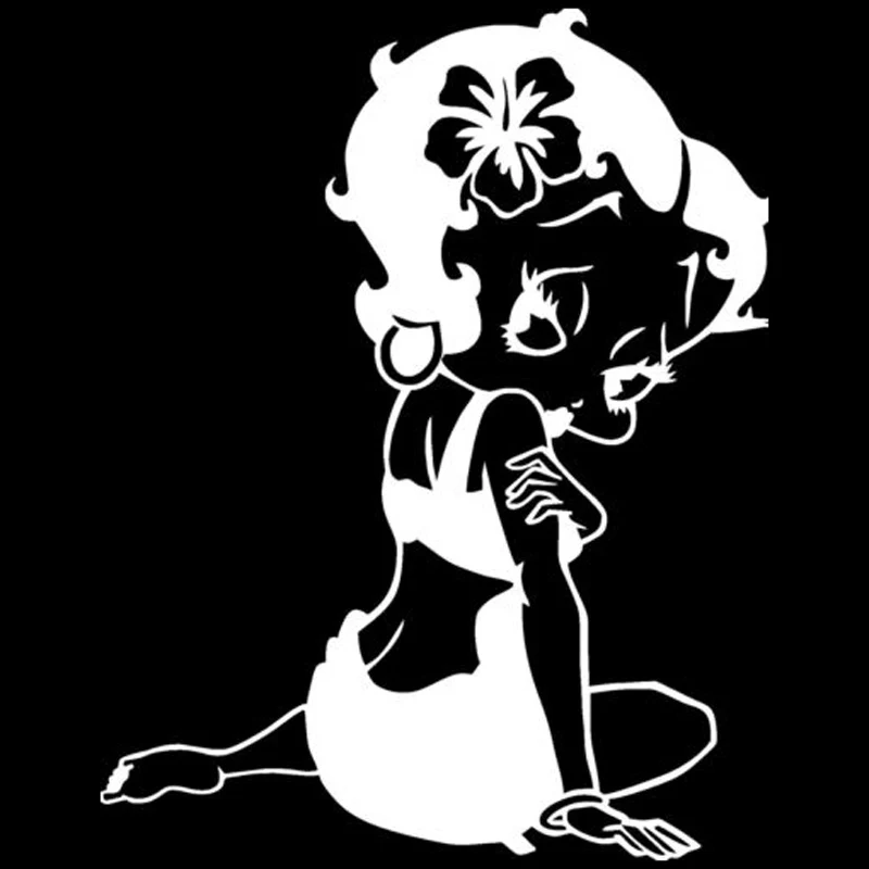 

Car Sticker Personality Betty Boop Vinyl Car-Styling Motorcycle Stickers Waterproof Sun Protection PVC,12cm*16cm