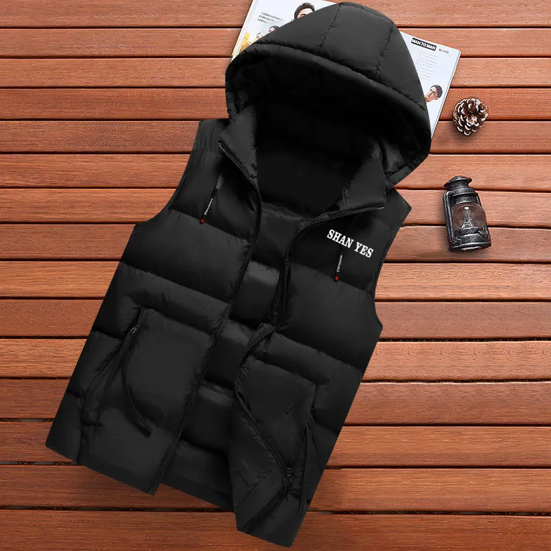 

Mens Vest Jacket Men New Autumn Warm Sleeveless Jackets Male Winter Casual Waistcoat Vest Plus Size Veste Homme Brand Clothing