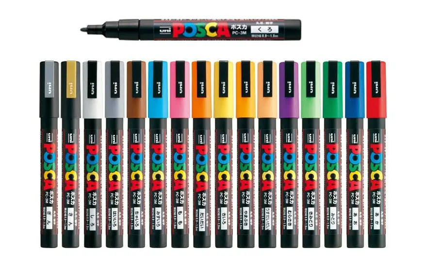 1 шт. Uni Ball Posca PC 3M художественный маркер для рисования Fine Point 0 9 3 купите