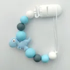 Персонализированные зажимы с именем, держатель, цепочка, силиконовые цепочки для соски, пять звезд, детский Прорезыватель для зубов