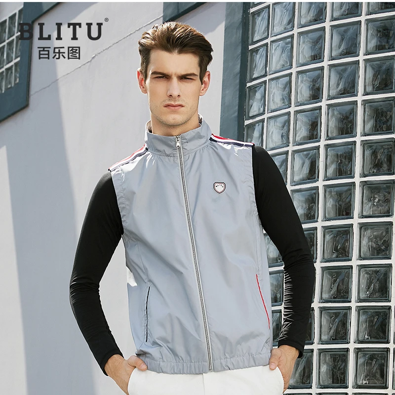 Мужская одежда для гольфа осенне-зимний спортивный жилет ветрозащитный Теплый