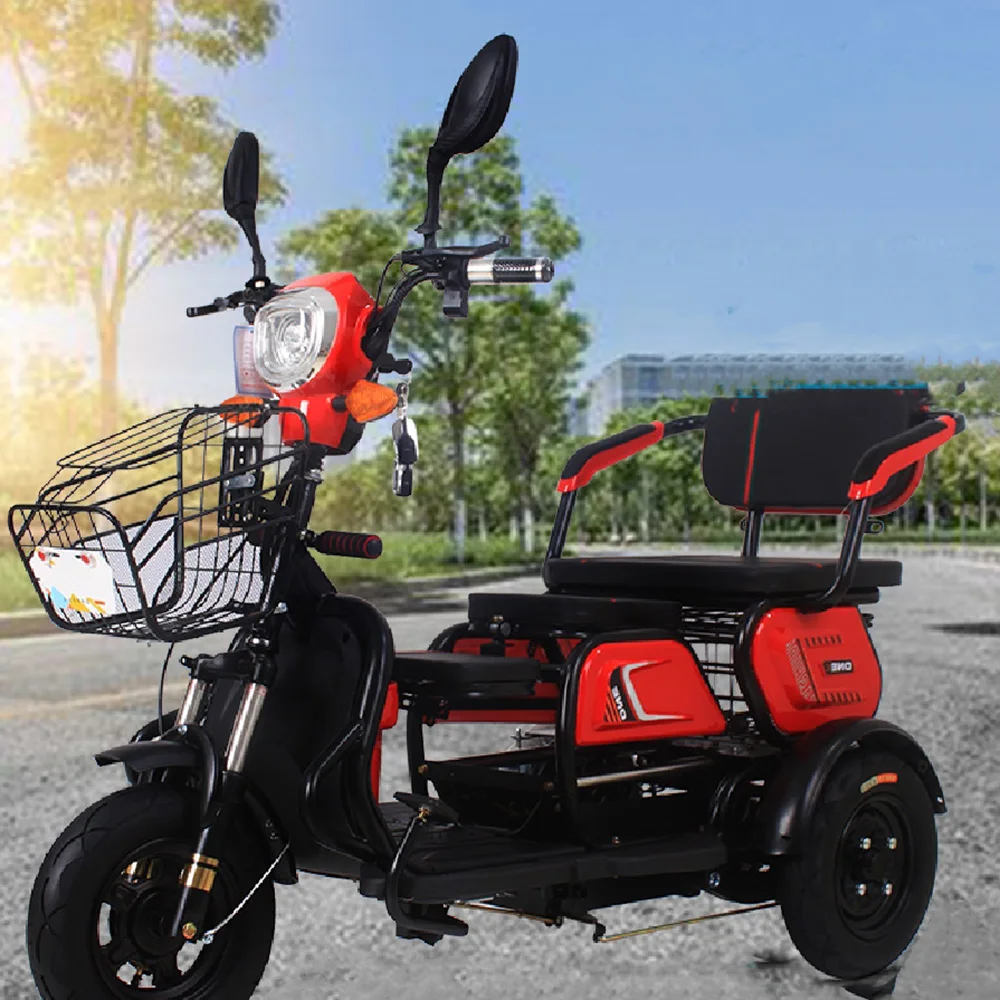

Electric Tricycles Small Household Scooter Pick Up Children New Elderly Three People Take Leisure Powerful Battery Life