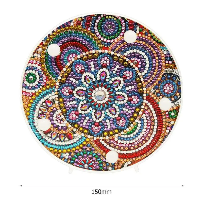 Круглый Круг сделай сам алмазная живопись светодиодный светильник смола