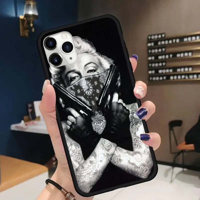 

Sexy girl Marilyn Monroe fashion Phone Case for iPhone 11 12 pro XS MAX 8 7 6 6S Plus X 5S SE 2020 XR