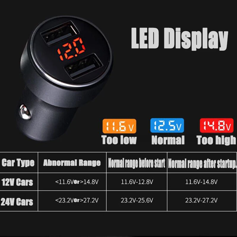 Автомобильное зарядное устройство USB 3 4 А металлическое автомобильное быстрая