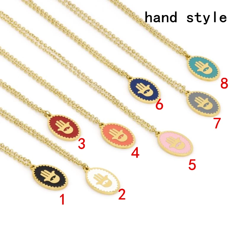 

5 шт. Овальный капающий масляный медный инкрустированный ракушки защита рук ожерелье-чокер кулон ожерелье изящные ювелирные изделия для из...