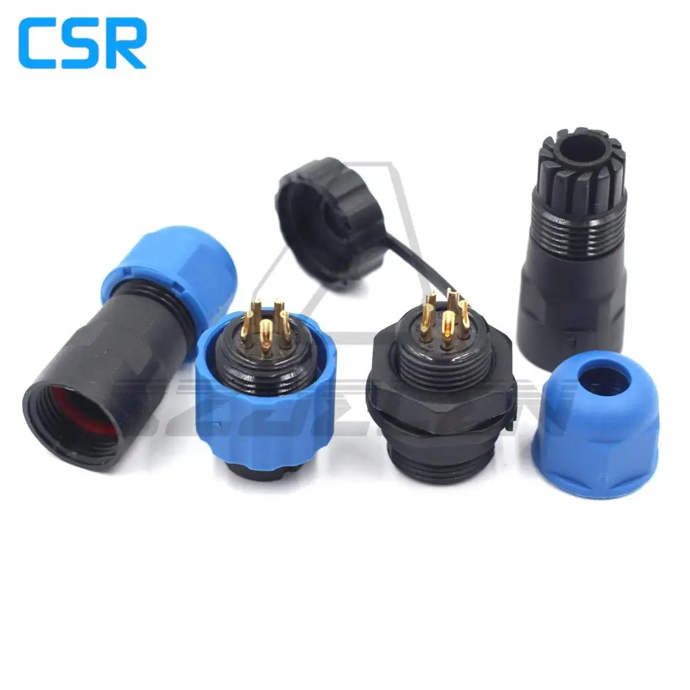 SD1310/P-SD1312/S 5-контактный водонепроницаемый разъем и розетка IP68. Разъем для кабеля LED
