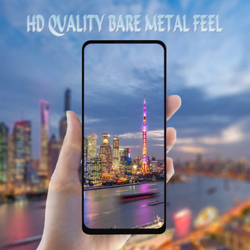 Закаленное стекло с полным покрытием из алюминия для Motorola Moto P50 Защитная пленка
