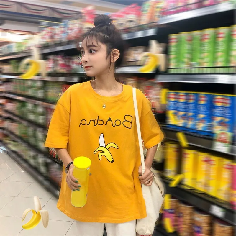 Женские винтажные футболки большого размера летние свободные хлопковые с