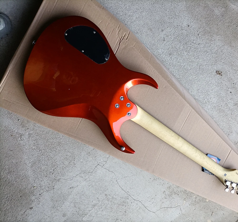 Бесплатная доставка 6 струн необычная электрическая гитара с хамбакерами пикапы