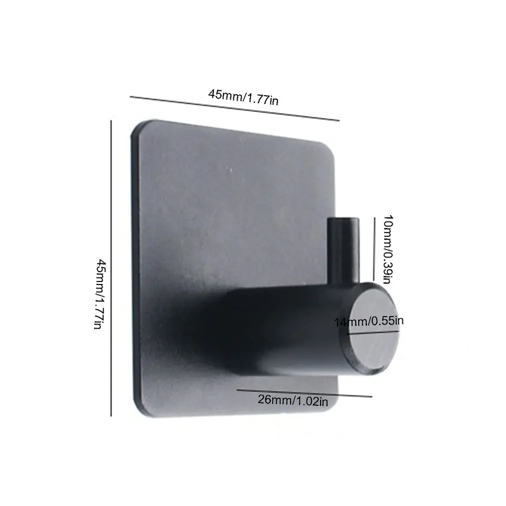 

4pcs Bathroom Hooks Adhesive Hooks Heavy Duty Wall Hooks For Hanging Coat Hat Towel Wall Door Cabinet Hooks For Bedroom