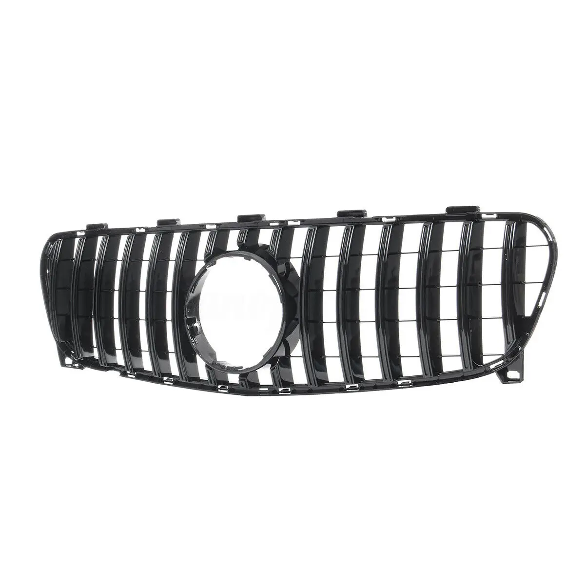 

For Mercedes Benz GLA X156 2017-2018 GT Black Grill Front Grille Car Upper Replacement Bumper Hood Mesh Auto Body Grating Grid