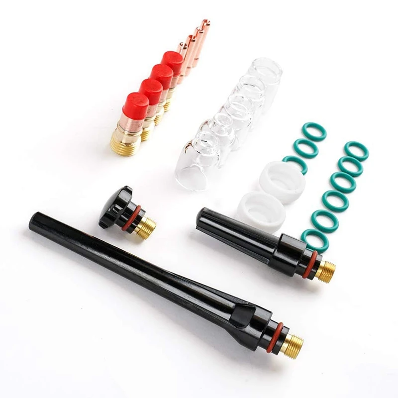 28 шт./компл. TIG сварочный фонарь газовый объектив 4 5 6 7 8 Pyrex Cup Kit для Tig WP 17/18/26