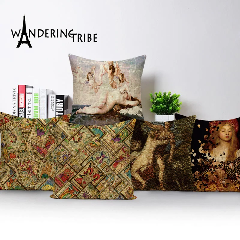 Винтажный абстрактный Роскошный чехол для подушки романтическая любовь