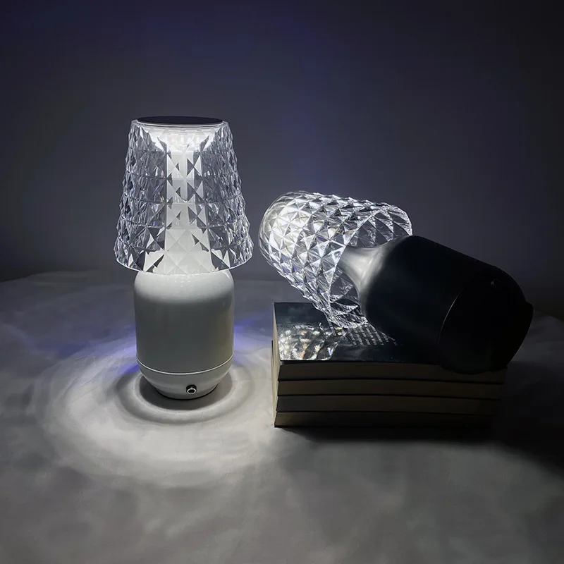 

LED Tri-color Light Wireless Charging Table Lamp Dining Table Cafe Bar Bedroom Night Light Ambient Light USB
