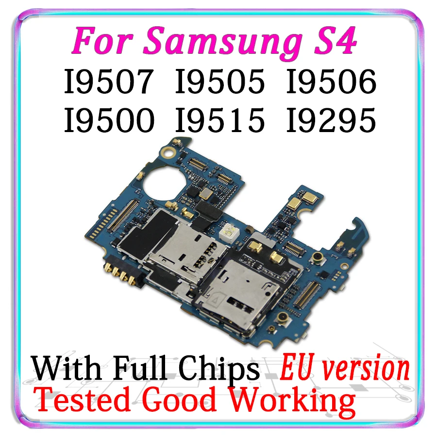 Бесплатная доставка оригинальная материнская плата для Samsung Galaxy S4 I9295 I9505 I9506 I9500