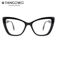 tangowo acetate vintage print glasses frame women clear optical stylish myopia computer prescription eyewear spectacles mg6153