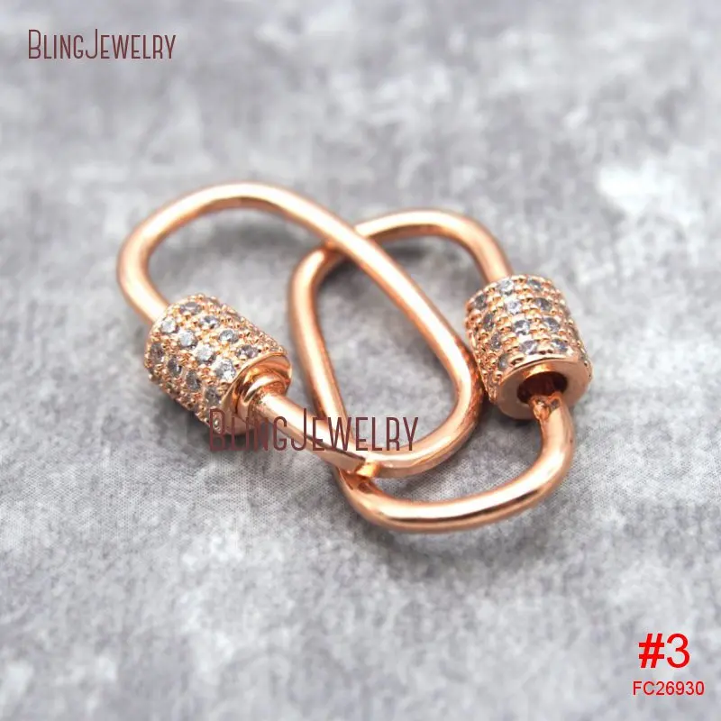 Роза золото серебро пистолет черный CZ микро паве овальной формы винтовая