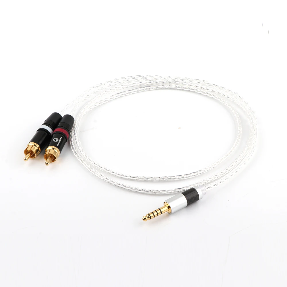 

Аудиокабель HIFI 4,4 мм на 2 RCA WM1A/1Z PHA-1A/2A Z1R 4,4 мм, обновленный кабель