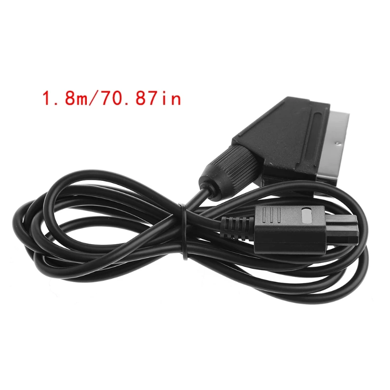 Кабель Scart 1 8 м/6 футов AV ТВ видео для Nintendo SNES Gamecube N64 NGC консоль|Кабели| |