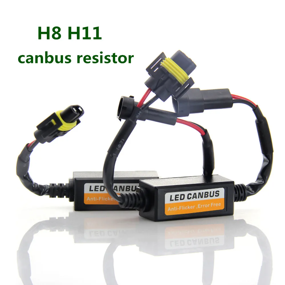 

2pcs H7 H4 H11 HB4 9005 9006 H1 Car LED Turn Singal Load Resistor Canbus H13 9004 9007 9008 Error Free Wiring Canceller Decoder