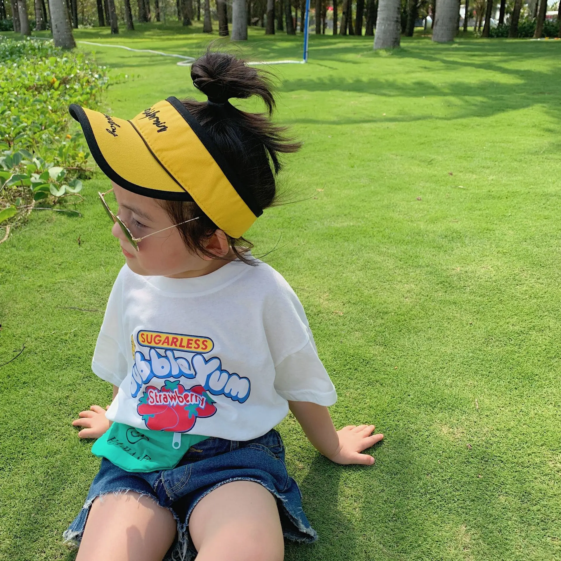 Новинка 2020 года Летняя детская футболка Одежда Модная Повседневная рубашка с