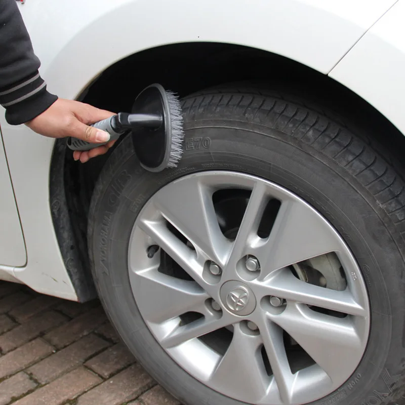 

Car tyre brush T-shaped car washing tool combination vehicle cleaning tool anti slip handle wheel cleaning