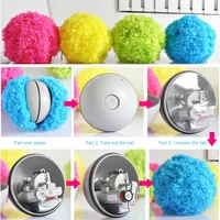 pet toy balls soft interactive cat dog automatic vacuum dust removal toy packaging with 4 fur covers pet cat cleaner robot plush