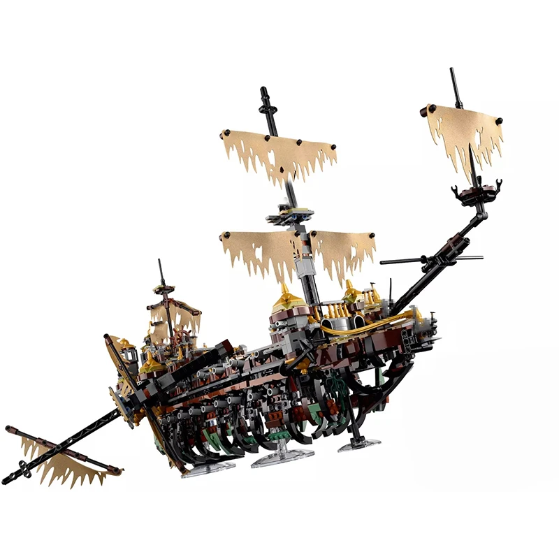 Пират Карибы silent Mary ghost ship фигурка из фильма капитан Джек Воробей классический корабль-стиль