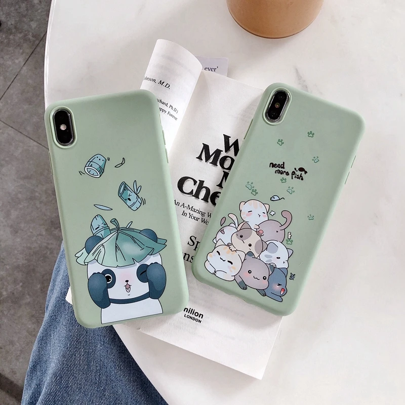 Мультяшный Мягкий силиконовый чехол для Etui iPhone 6 6S 7 8 Plus X XR XS Max 11 Pro Max 6,1 5,8 6,5 Мягкий силиконовый чехол с бантом