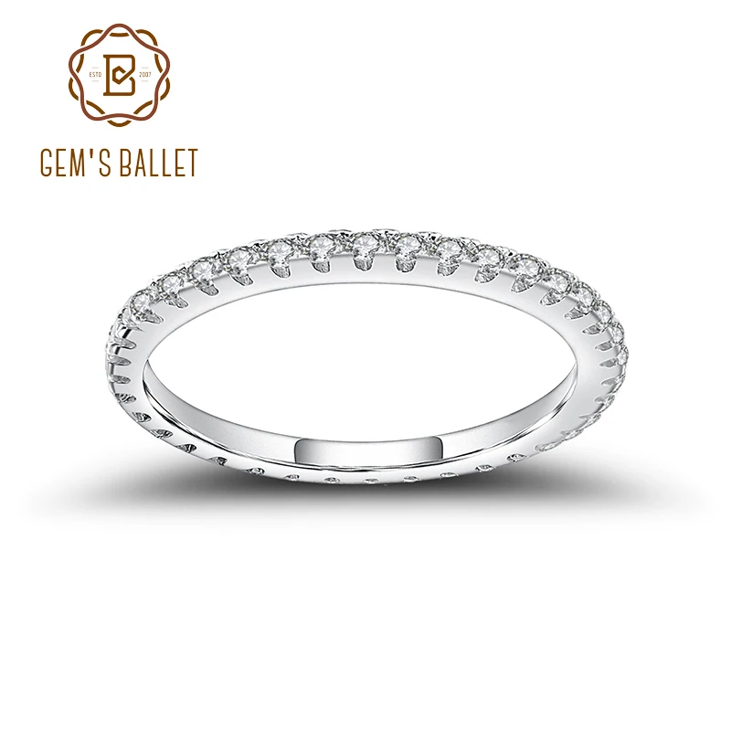 Женское Обручальное Кольцо GEM'S BALLET Moissanite обручальное кольцо из стерлингового
