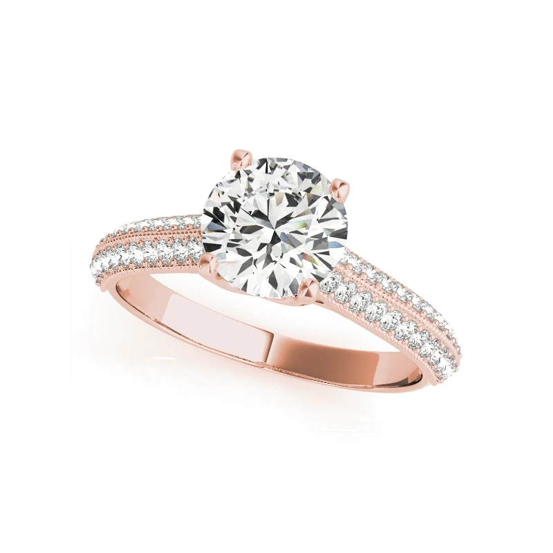 

ANZIW Trendy 925 Sterling Silver Women Wedding Engagement Rings Anniversary 1CT Round Cut Party Lovely anillos Rings Jewelry