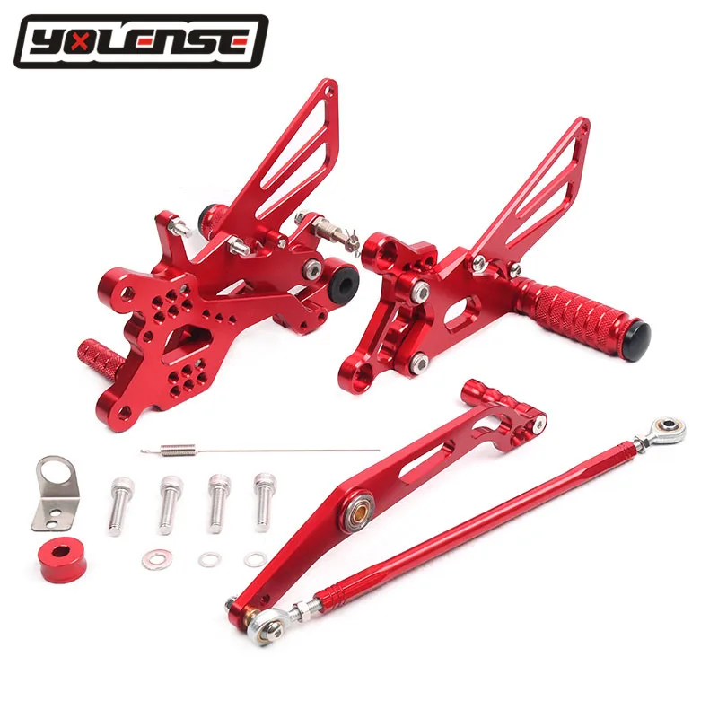 Для YAMAHA YZF R6 YZFR6 2006 2016 2015 2014 2013 2012 2011 2010 2009 Мотоцикл CNC подножка задние комплекты