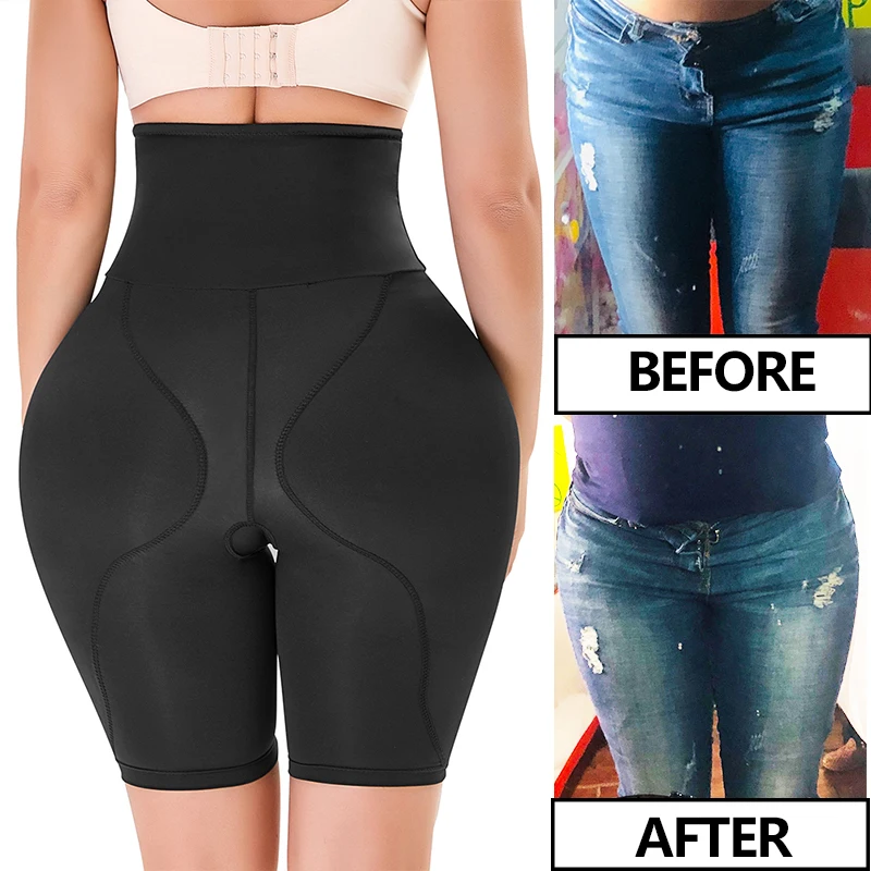 Women Hip Pads High Waist Padded Panties Shapewear Tummy Shaper Fake Ass Butt Lifter Booty Enhancer Buttock Shorts Thigh Trimmer