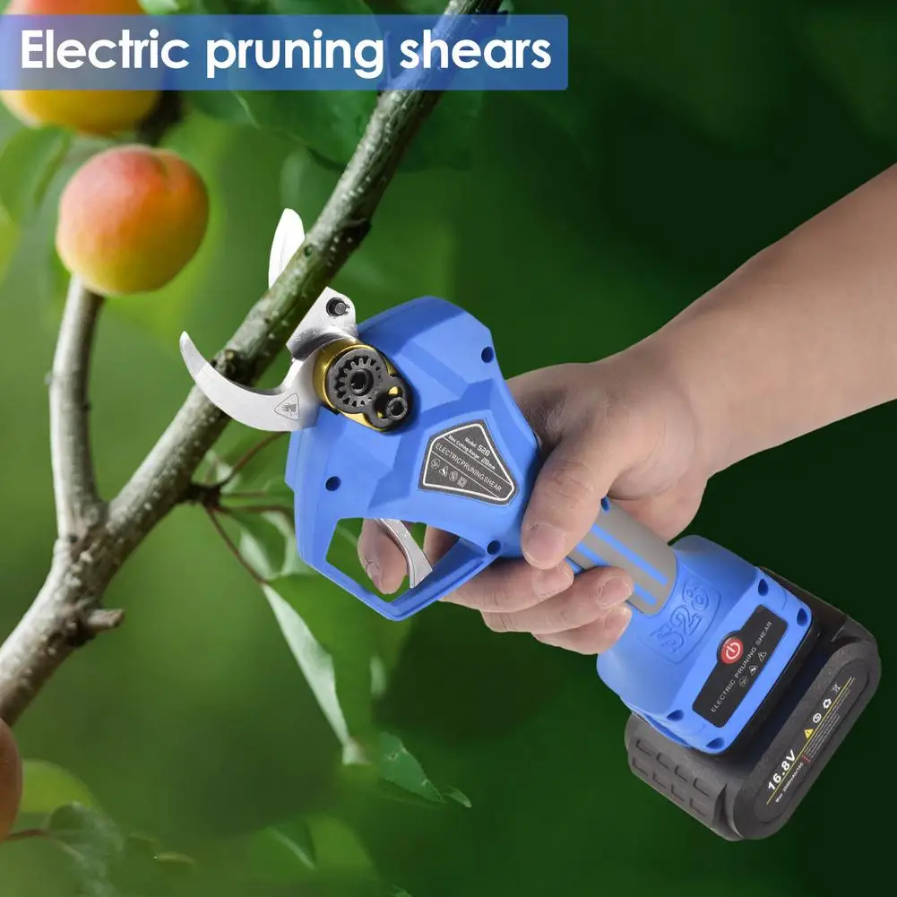16.8V 25mm Cordless Electric Pruner ABS Pruning Shears Efficient Fruit Tree Bonsai Pruning Branche Cutter Landscaping Tool