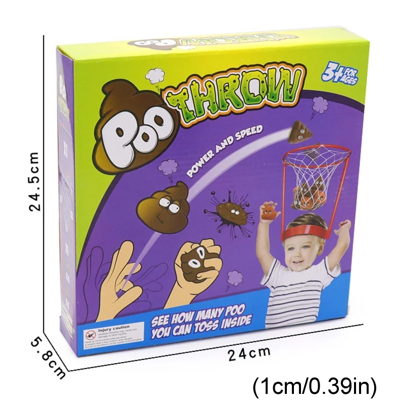 

Outdoor Headband Hoop Fake Poops Toys Security Catching Game Parent-child Game