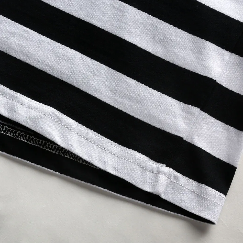 Футболка женская в радужную полоску повседневная тенниска с круглым вырезом и