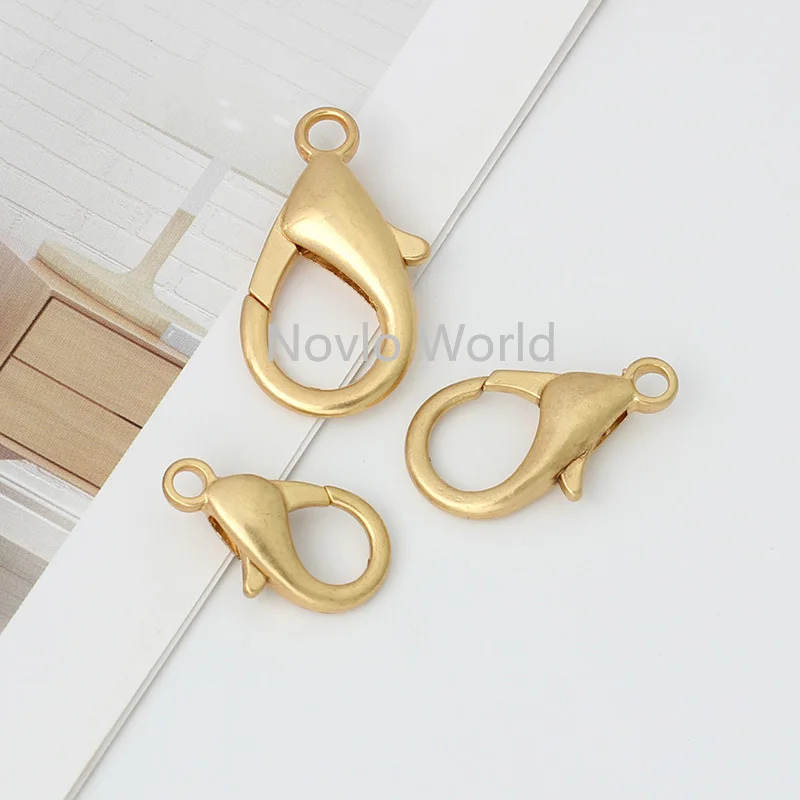 10-50 штук 3 размера атласная Золотая маленькая застежка-карабин соединительные