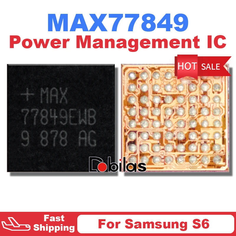 

5Pcs MAX77849 Power IC For Samsung Galaxy S6 Note4 Note 4 Power Management Supply Chip MAX77849EWB Integrated Circuits Chipset